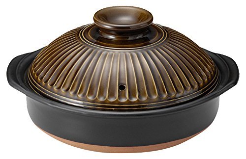 Amazon | 銀峯陶器(Ginpo Touki) 萬古焼 銀峯 菊花 土鍋 7号 1～2人用